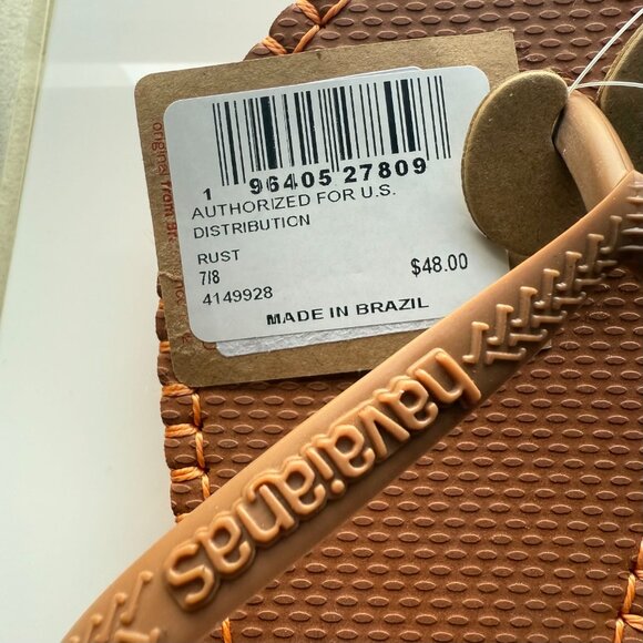 NWT HAVAIANAS SLIM FLATFORM LOOP FLIP FLOPS - Picture 3 of 11